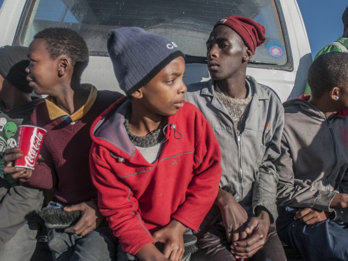 Street children in Cape Town - documentary photography