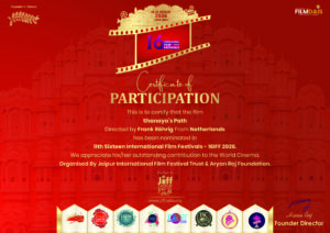 Shanaya’s Path nominee at 16 International Film Festivals Jaipur